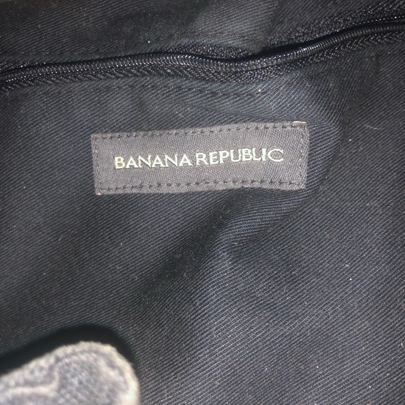 Banana Republic Black and white bamboo handle bag - Picture 3 of 3